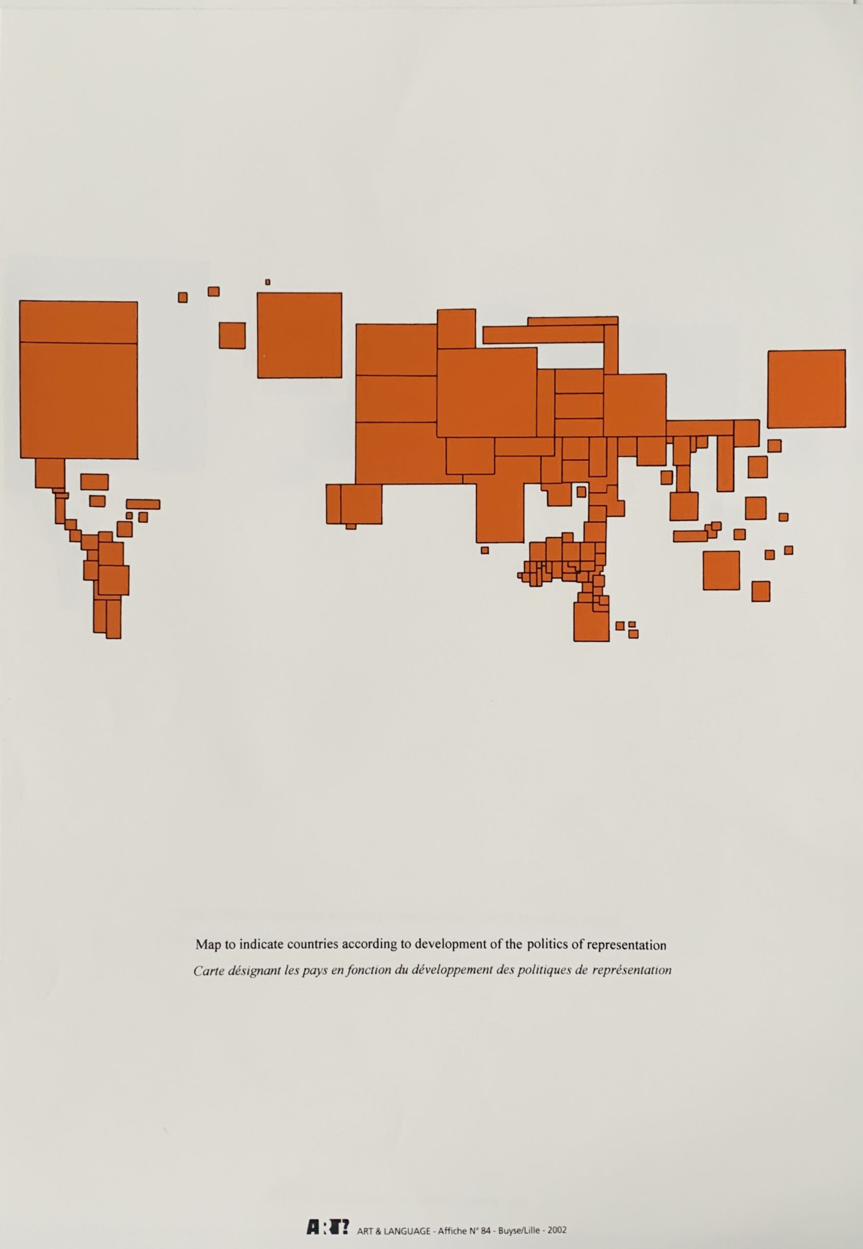 Art & Language: Map to indicate..., Edition of 50 (58 x 35 cm) 2002.
