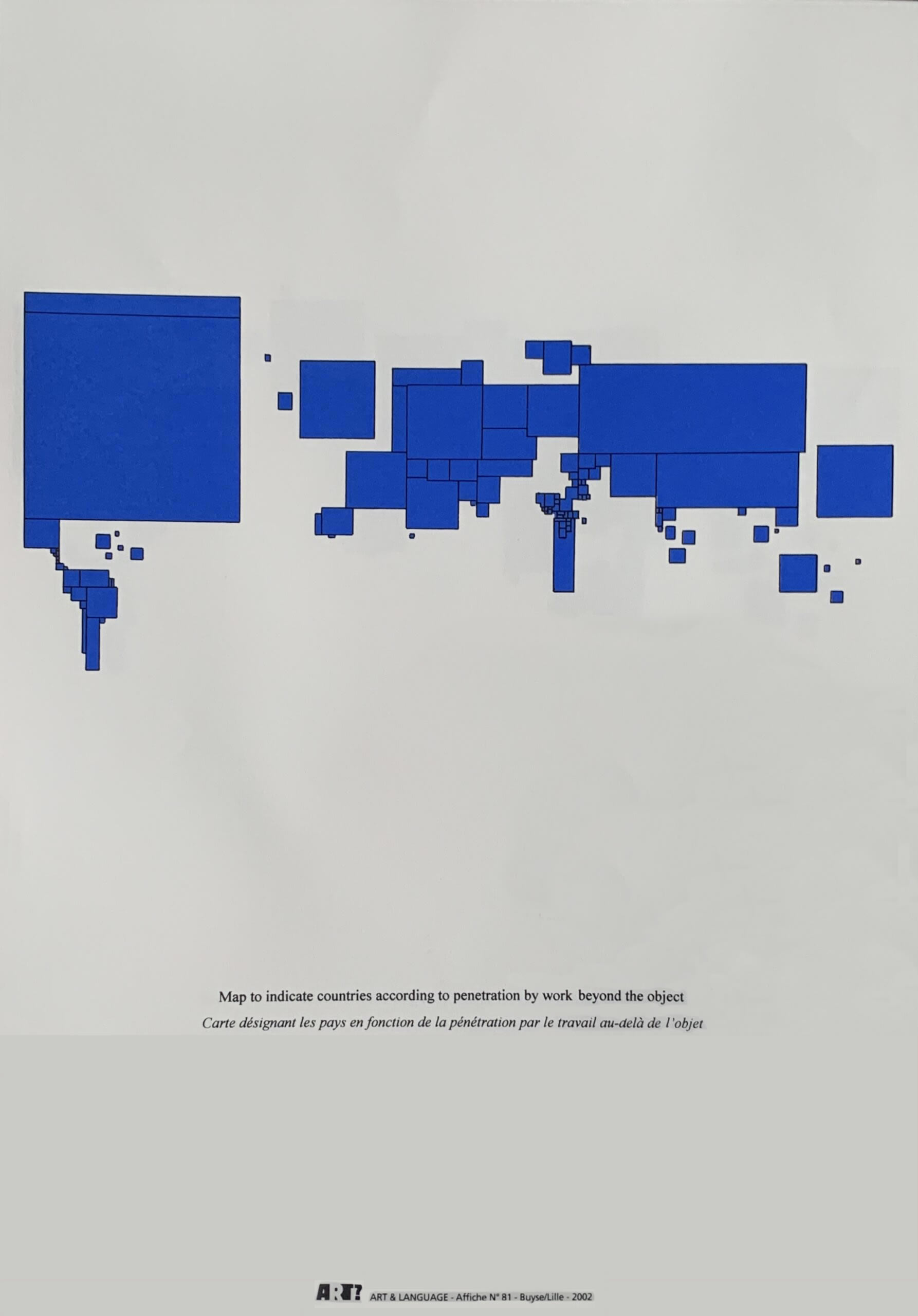 Art & Language: Map to indicate..., Edition of 50 (58 x 35 cm) 2002.