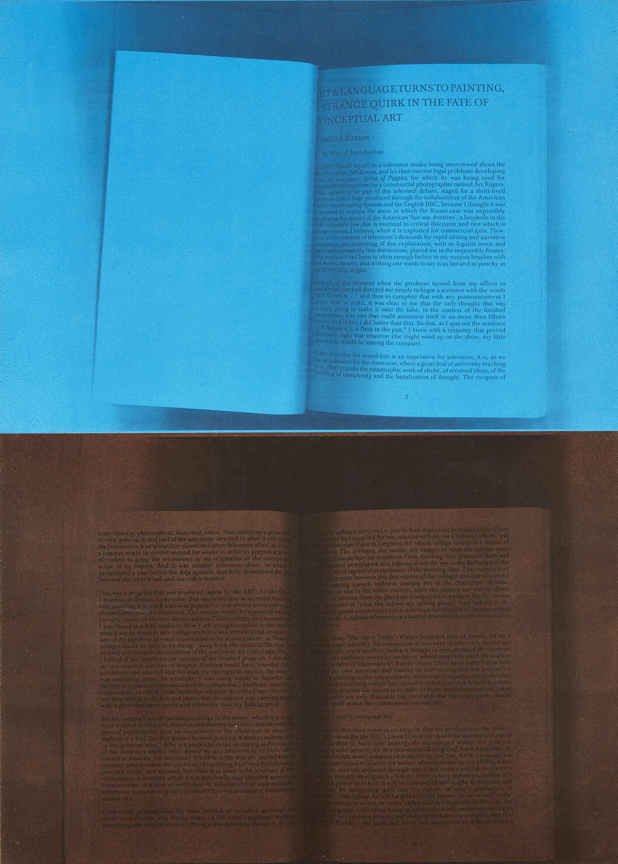 Art & Language: Sighs Trapped By Liars (Rosalind Krauss), (58.6 x 42.3 cm) 1996.