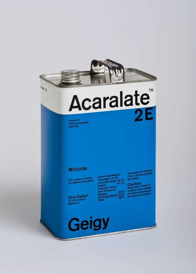 Acaralate 25E Geigy. Designer: Markus Löw, 1967