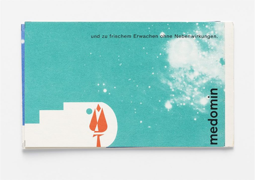 medomin. Designer: Atelier Müller-Brockmann, Zürich, CH, Nelly Rudin, 1953–1954