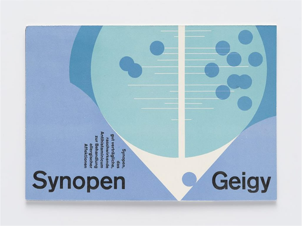 Synopen Geigy. Designer: Atelier Müller-Brockmann, Zürich, Nelly Rudin, 1953–1954