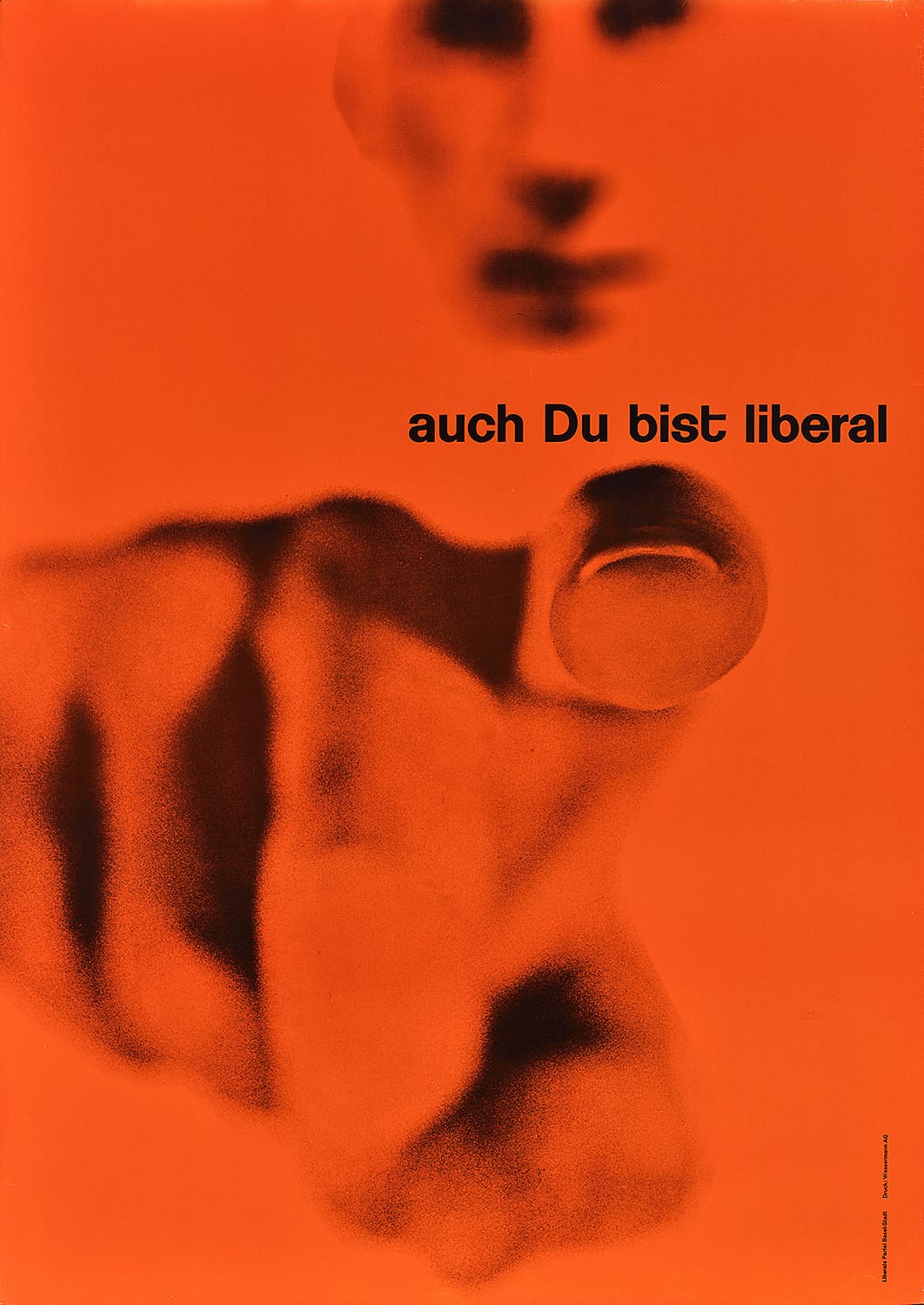 The Liberal Party Basel. Poster. Designer: Karl Gerstner