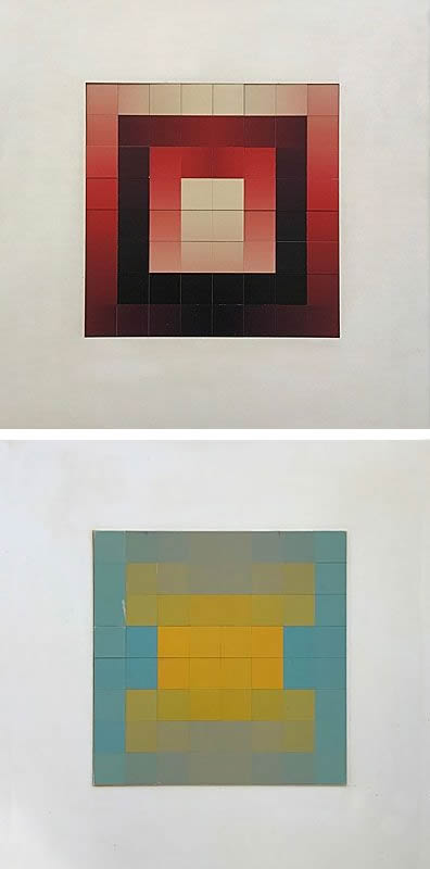 Carro 64, collage of lacquered plates on aluminum, 1964.