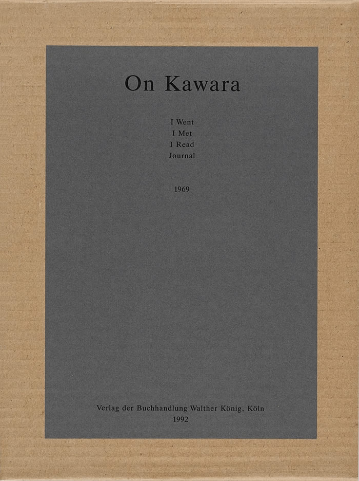 On Kawara: I Went, I Met, I Read, Journal: 1969