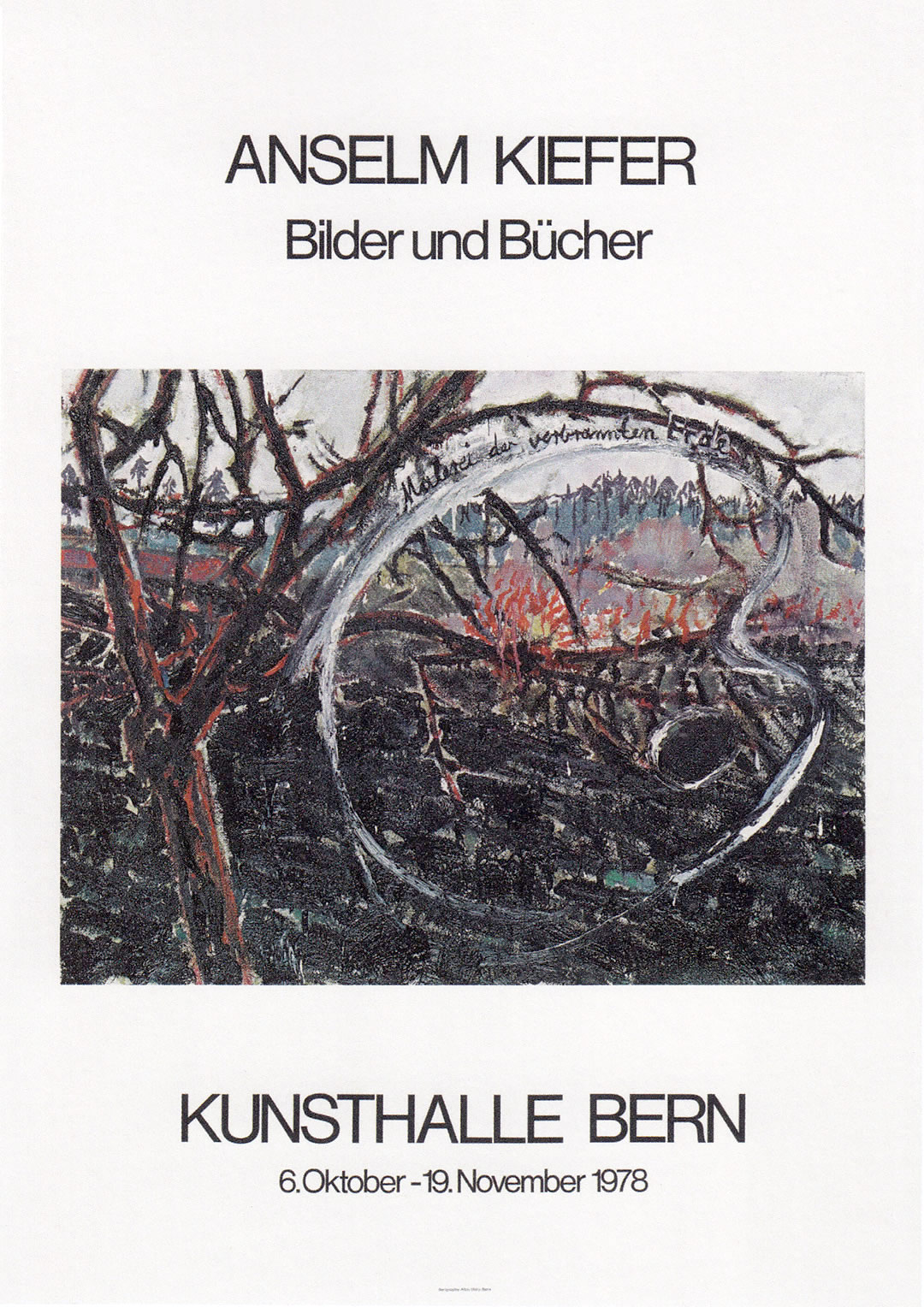 Anselm Kiefer: Bilder und Bücher. Kunsthalle, Bern. 1978