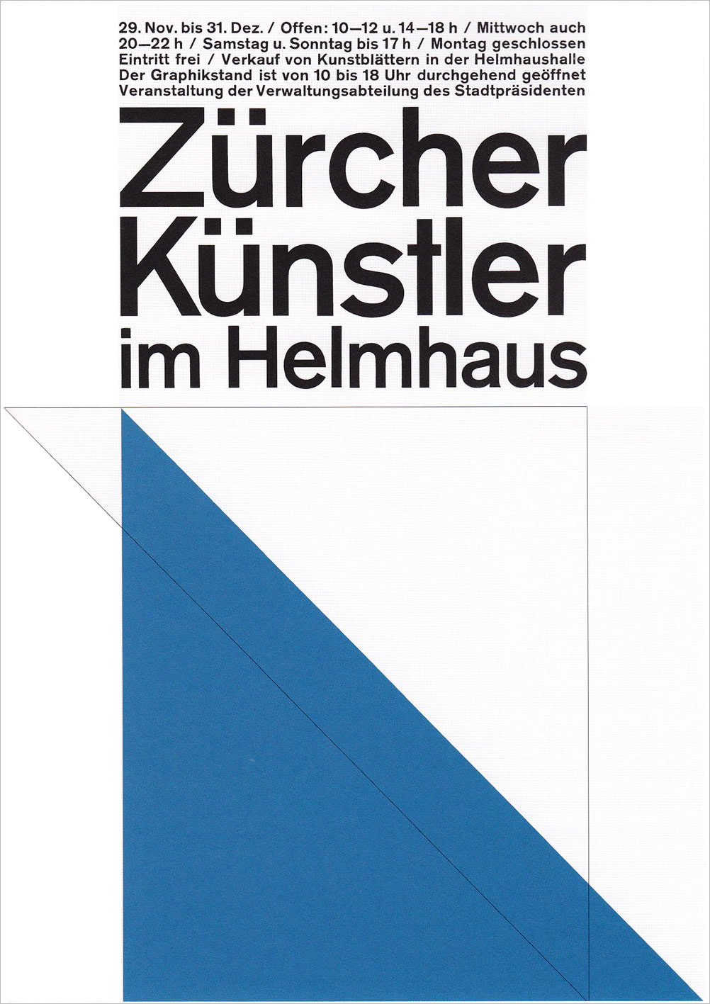 Richard Paul Lohse: Zürcher Künstler im Helmhaus, 1964