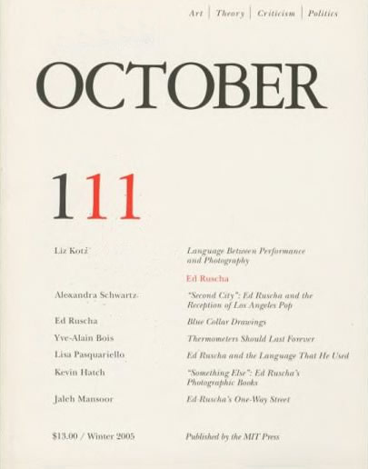 October, Vol. 111, Winter 2005