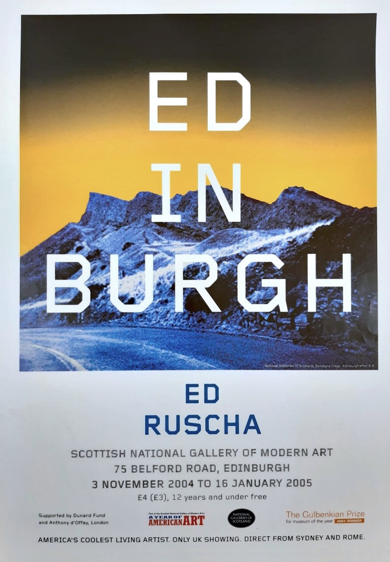 Ed Ruscha: Scottish National Gallery of Modern Art, Edinburgh, Scotland. 2004.