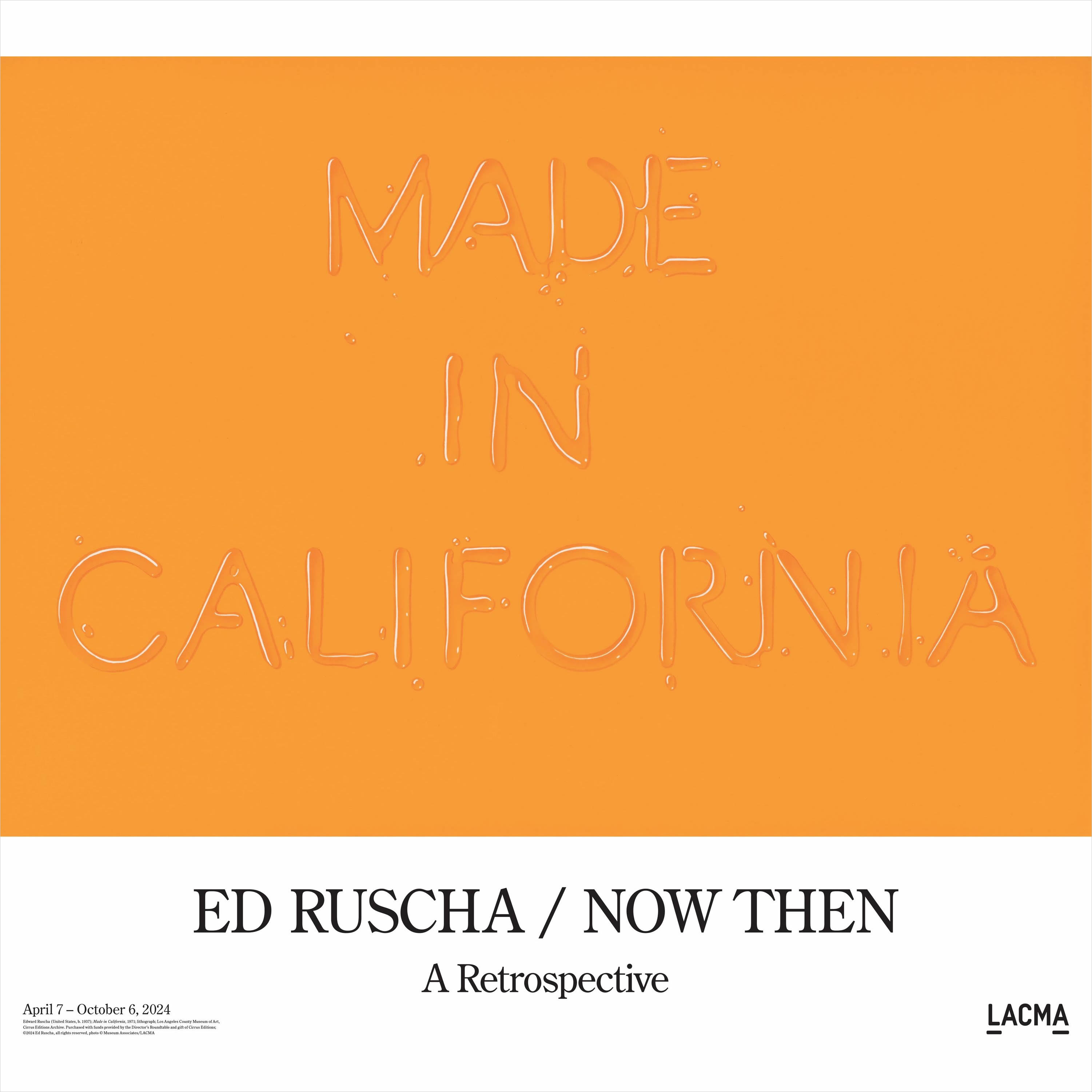 Ed Ruscha: Now Then. Los Angeles County Museum of Art, Los Angeles, CA. 2024.