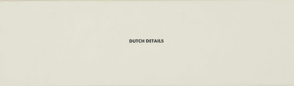 Dutch Details / Edward Ruscha