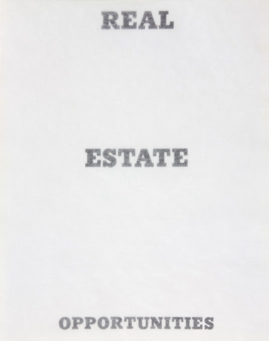 Real Estate Opportunities / Edward Ruscha