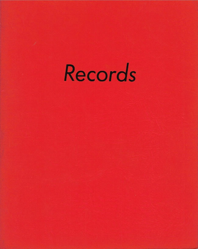 Records / Edward Ruscha