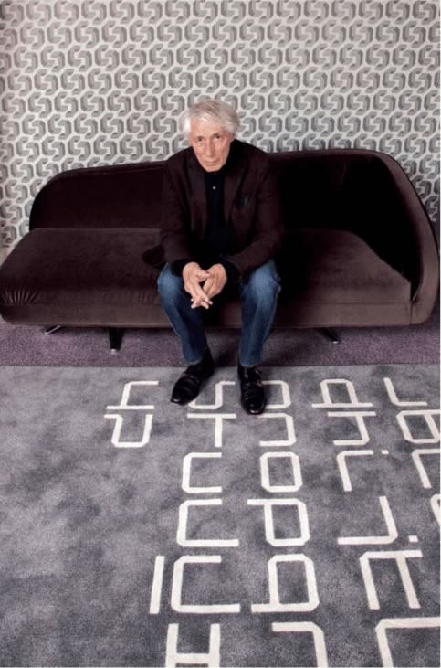 Wim Crouwel during the Design Museum retrospective, 2011