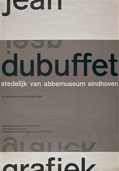 Wim Crouwel Jean Dubufett Poster 1960
