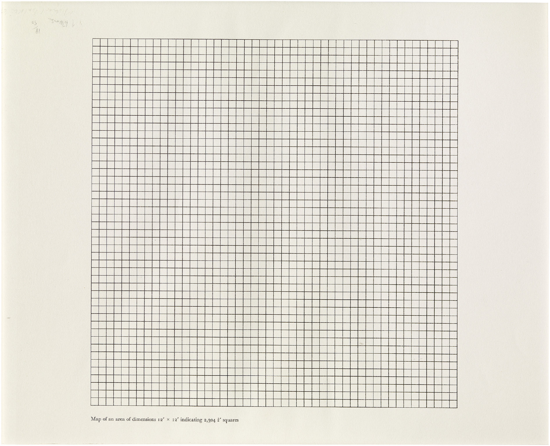 Art & Language. Map of itself. Lithography on paper 1967.
