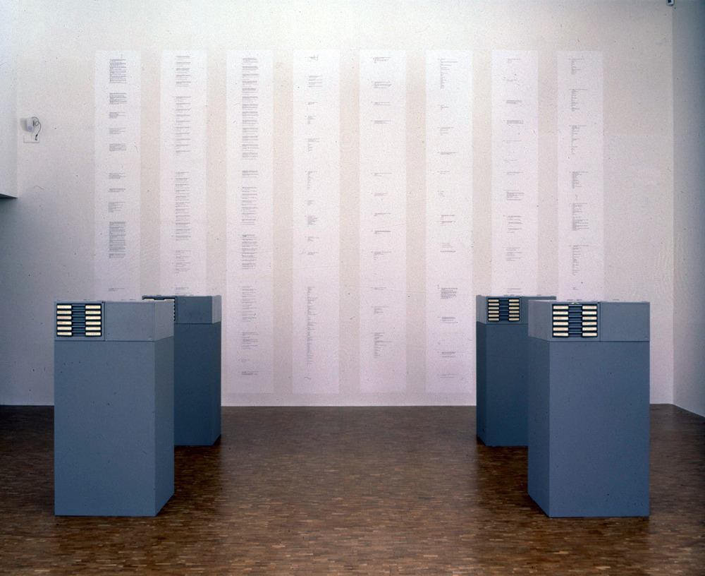 Art & Language. Index 001, 1972, (installation view)