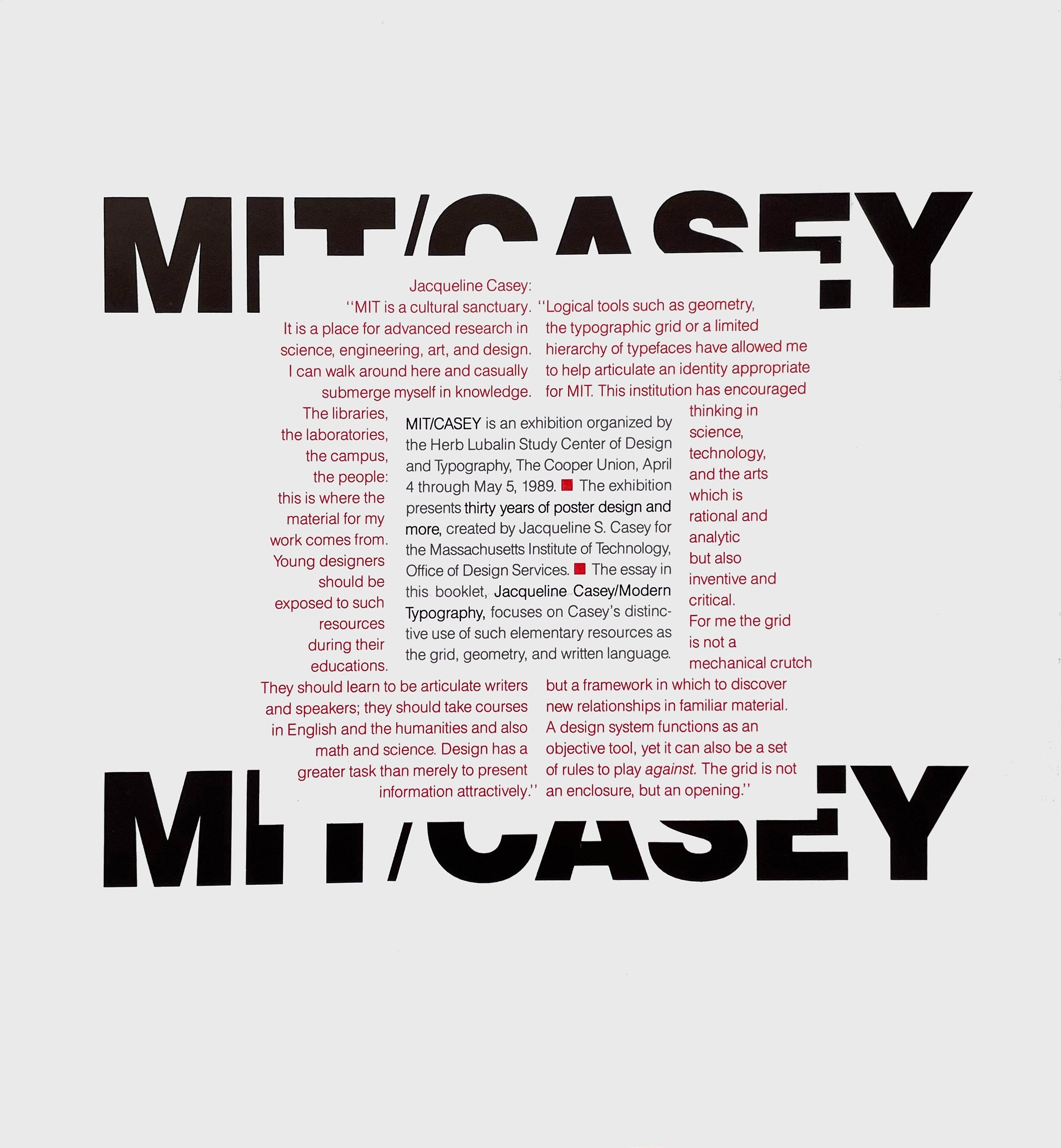 MIT/CASEY Exhibition / Ellen Lupton