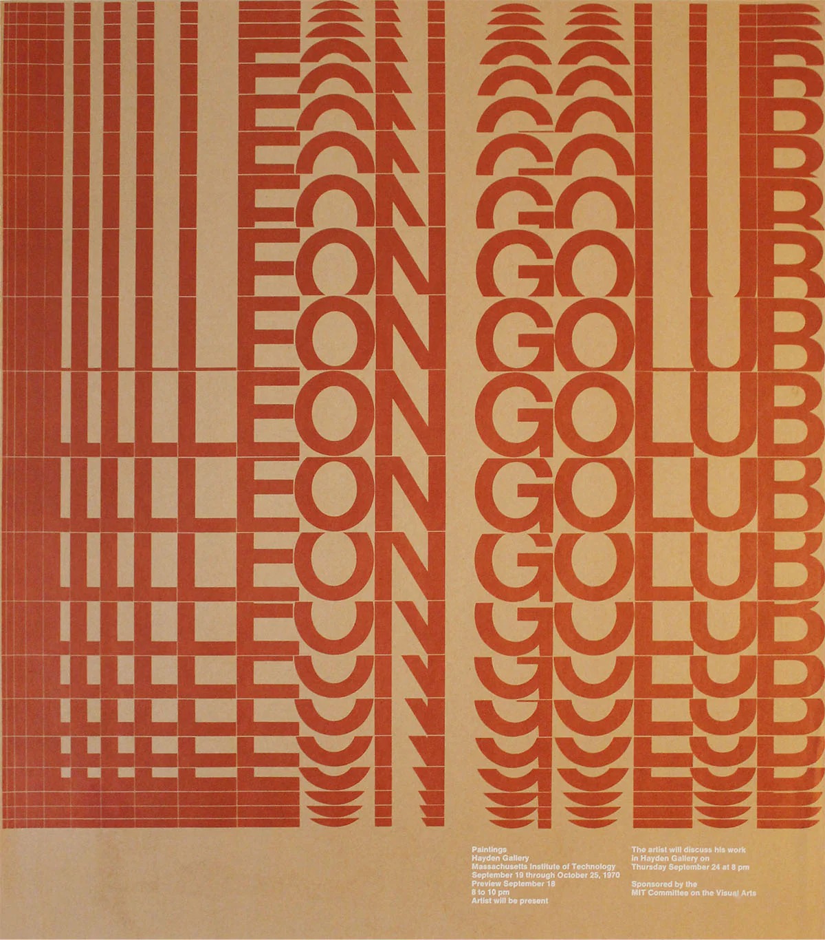 Jacqueline Casey: Leon Golub: Paintngs, Poster, 1970.