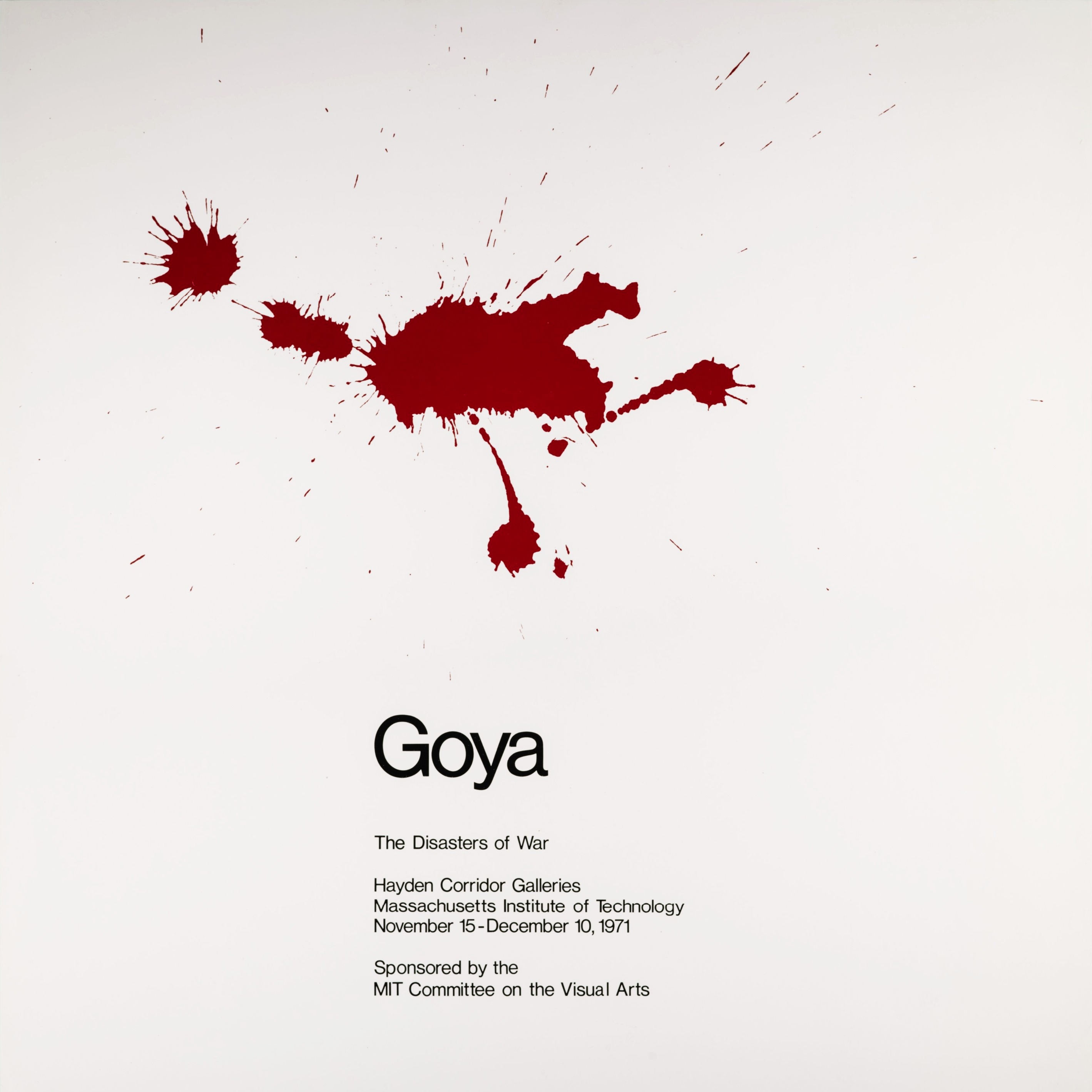 Jacqueline Casey: Goya: Disasters of War, Poster, 1971.