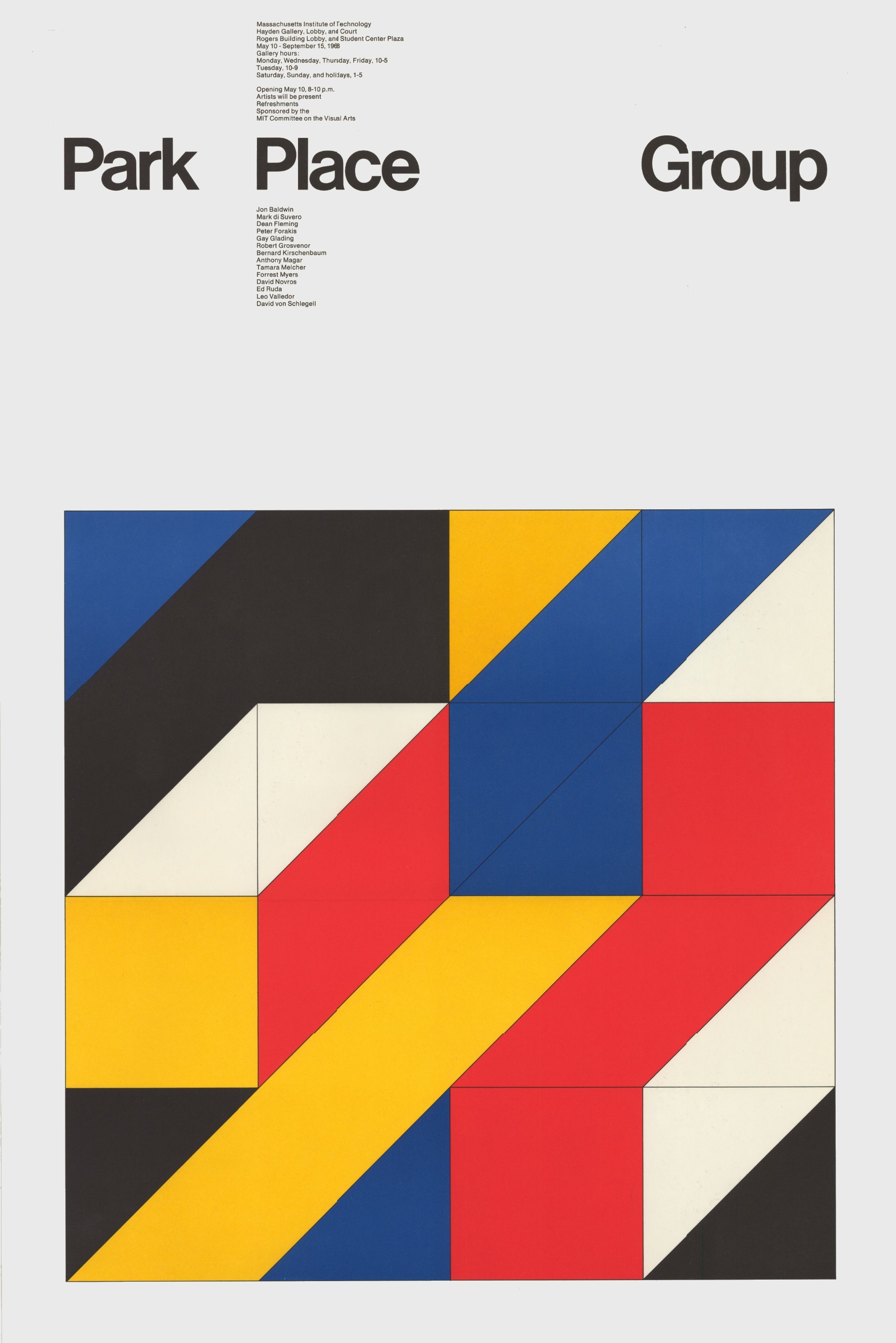 Jacqueline Casey: Park Place Group, Poster, 1968.