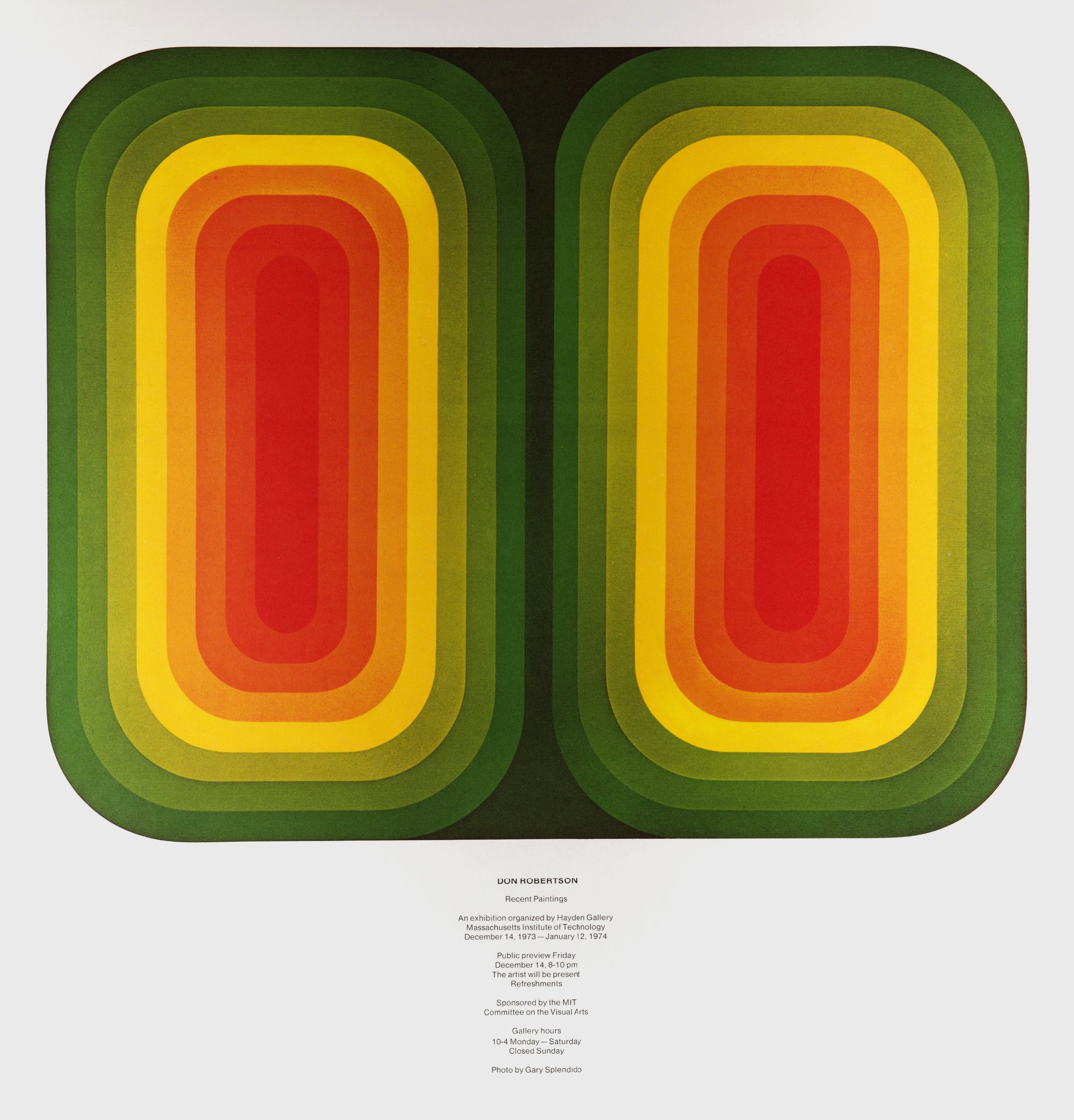 Jacqueline Casey: Don Robertson: Recent Paintings, Poster, 1973.