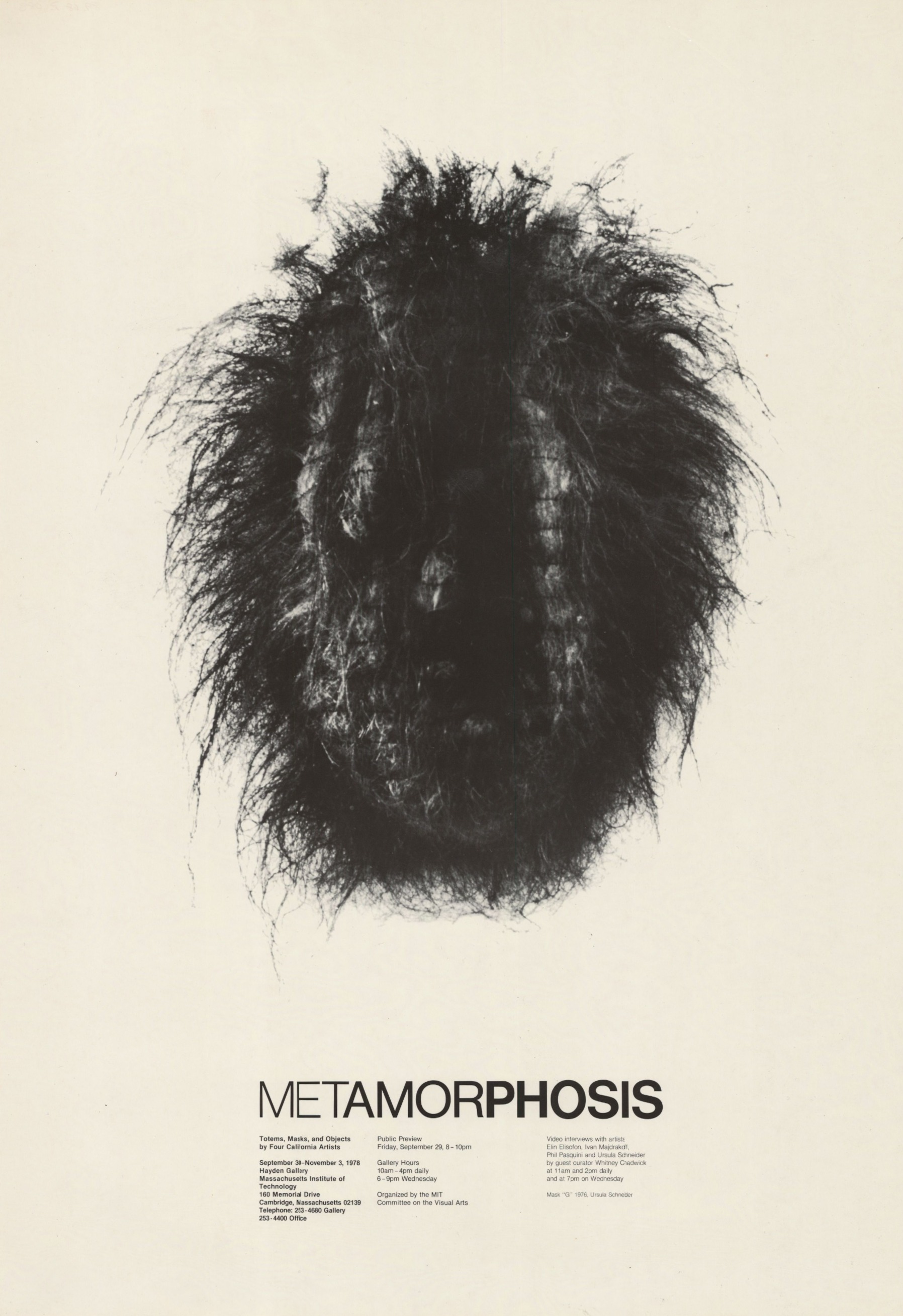 Jacqueline Casey: Metamorphosis, Poster, 1978.