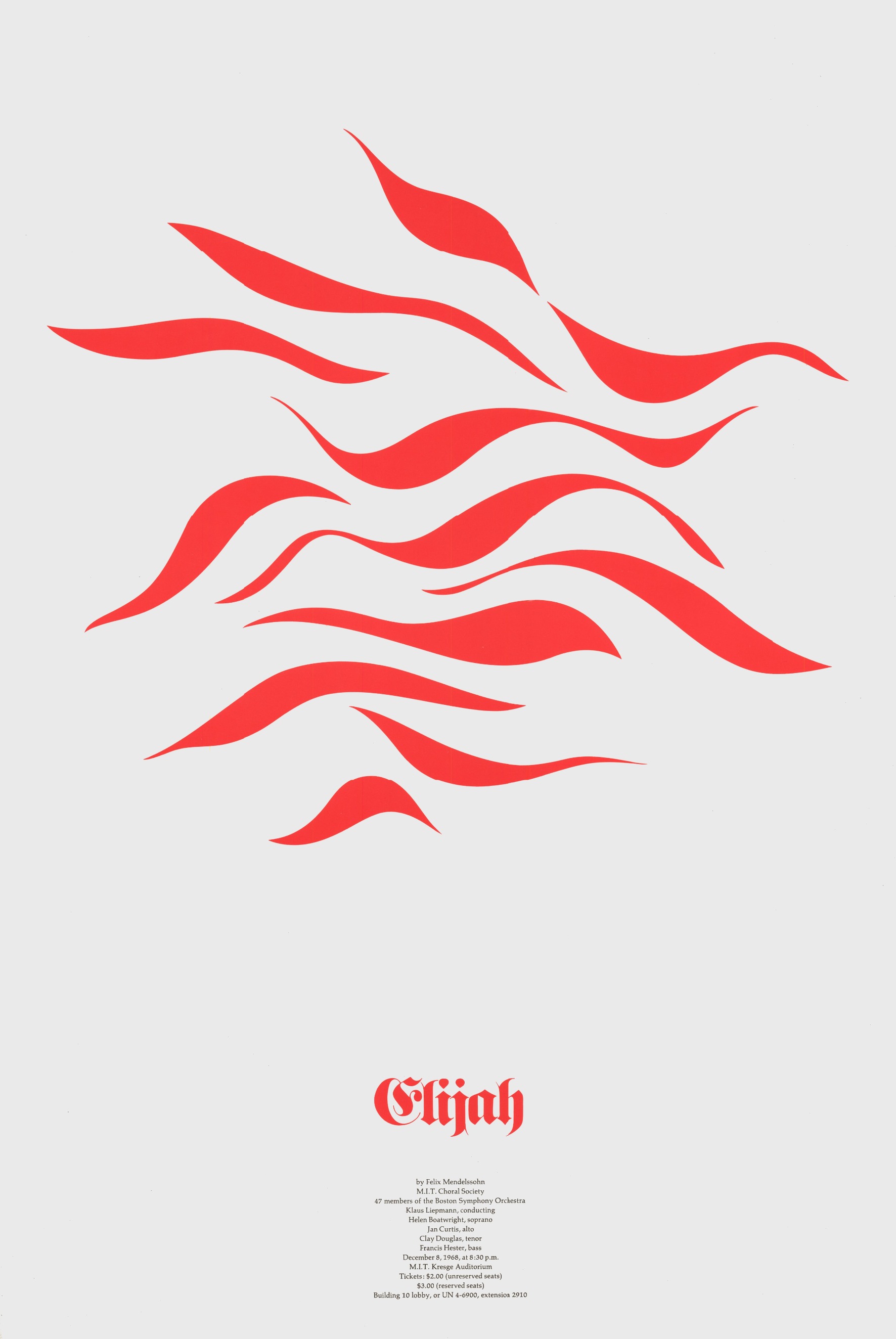 Jacqueline Casey: Elijah, Poster, 1968.