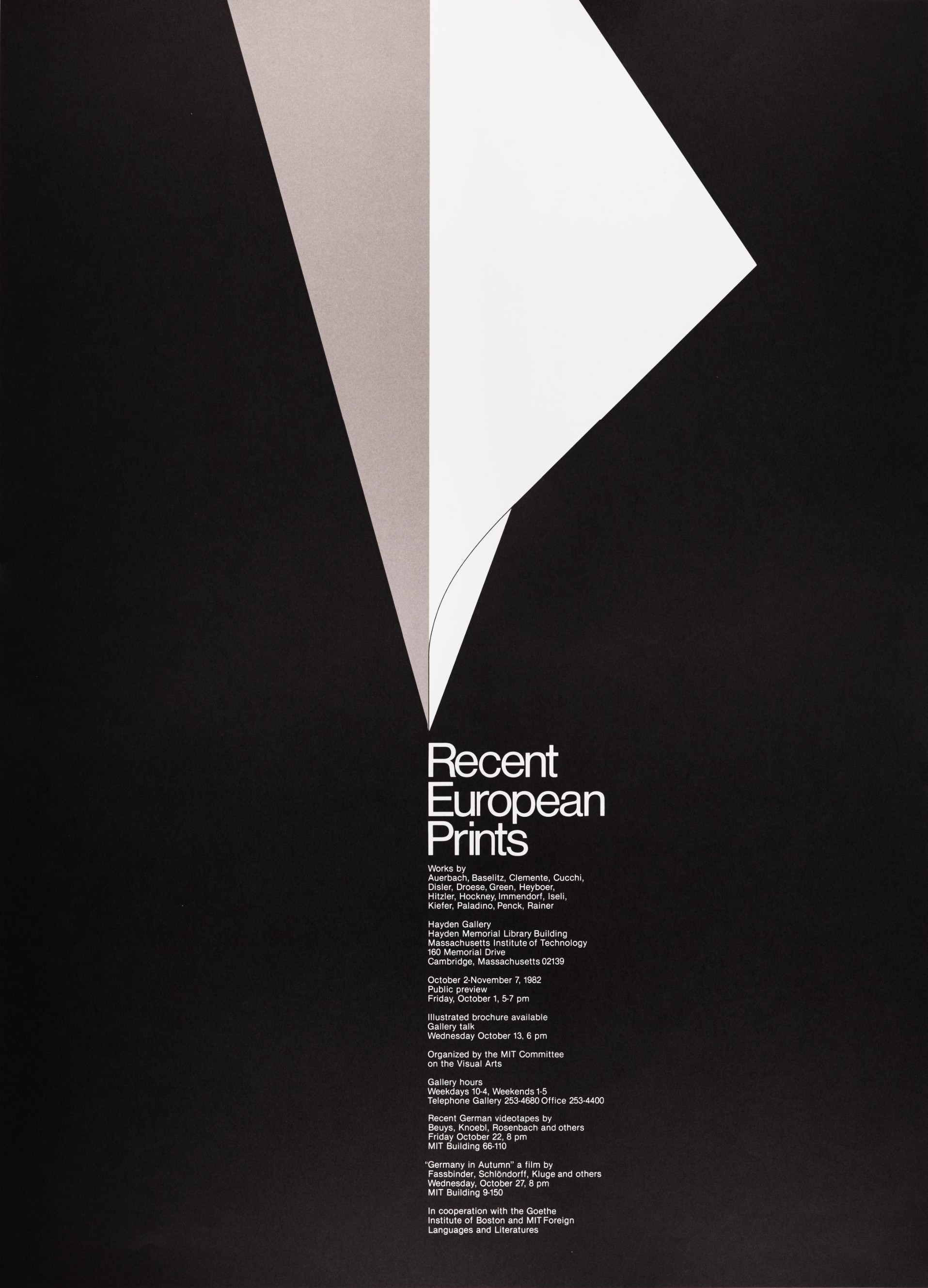 Jacqueline Casey: Recent European Prints, Poster, 1982.
