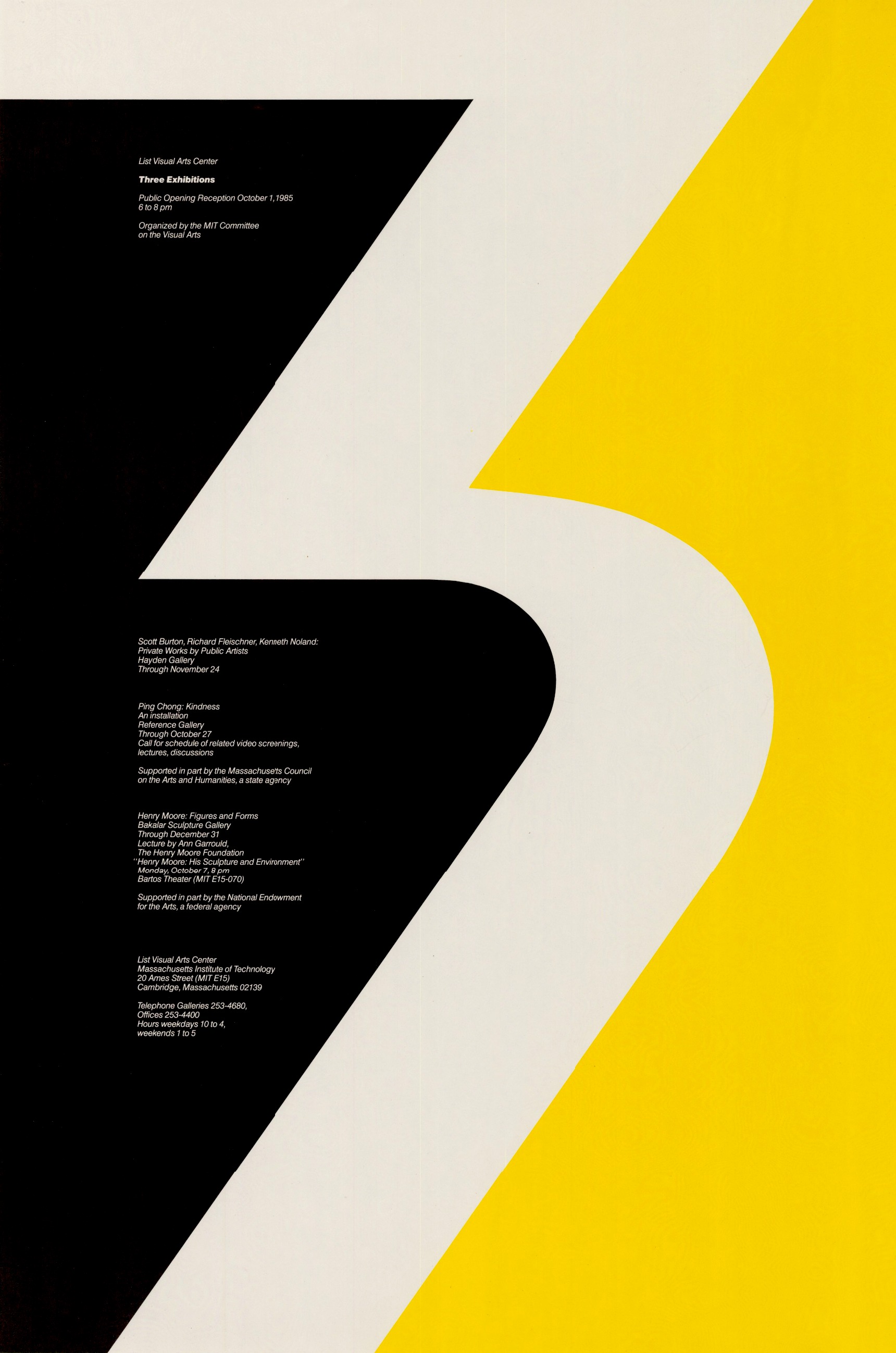 Jacqueline Casey: Three Exhibitions, Poster, 1985.