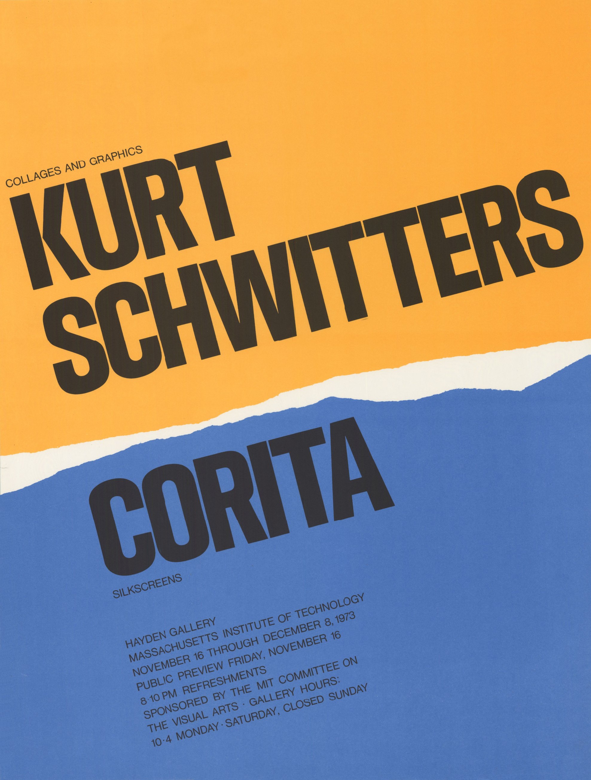 Jacqueline Casey: Kurt Schwitters/Corita, Poster, 1973.