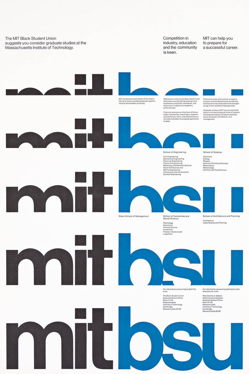 Jacqueline Casey: The MIT Black Student Union, Poster, 1969.