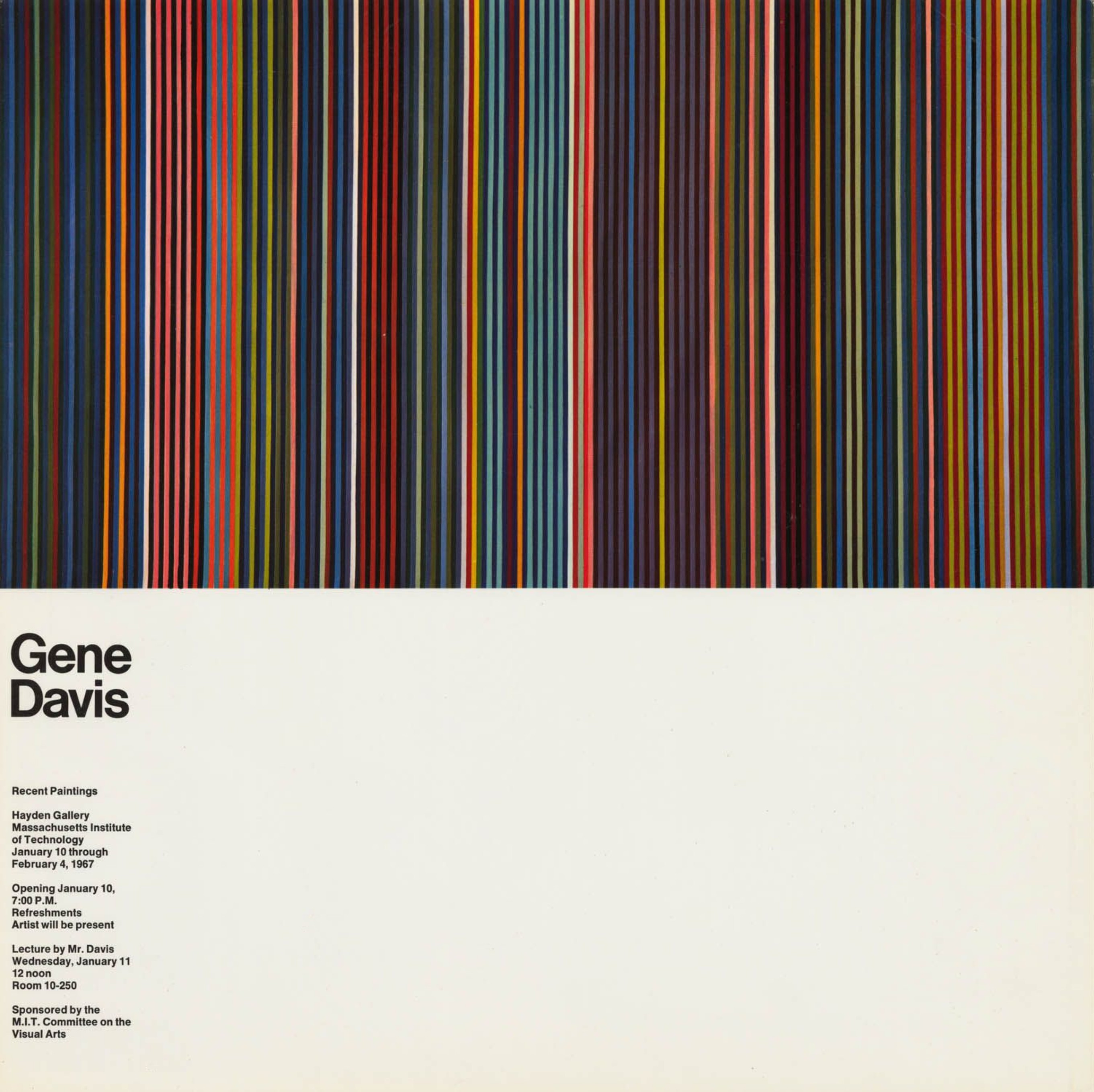 Jacqueline Casey: Gene Davis, Poster, 1967.