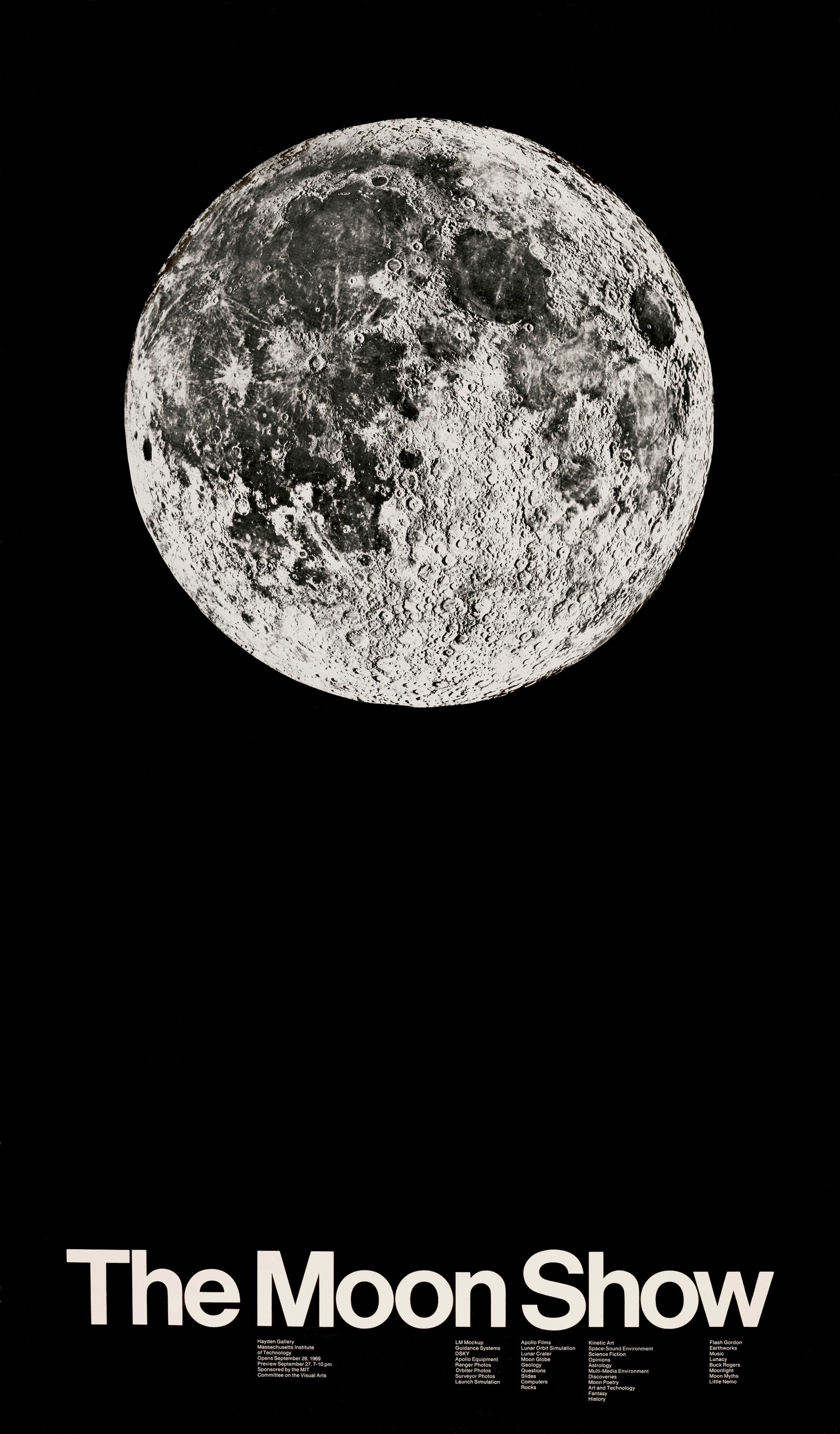 Jacqueline Casey: The Moon Show, Poster, 1969.