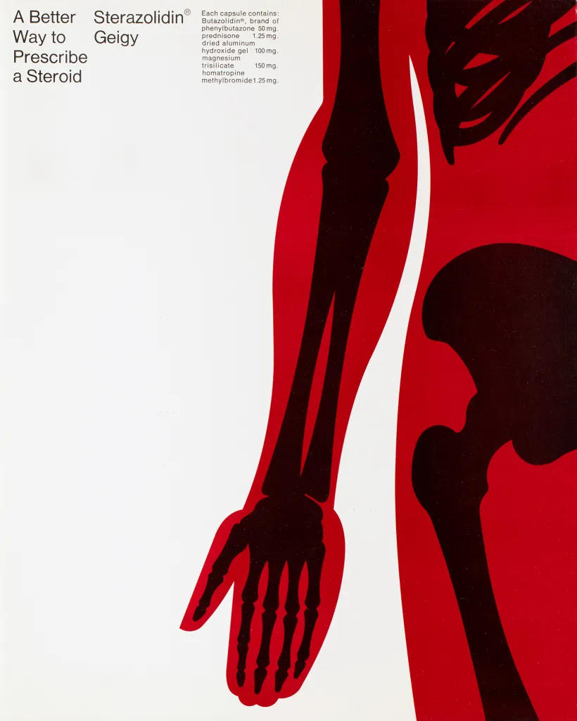 Sterazolidin Geigy. Designer: Fred Troller, 1966