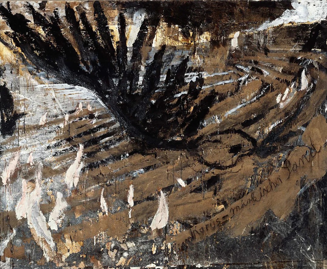 Anselm Kiefer. Icarus–Sand of the Brandenburg March, (1981)