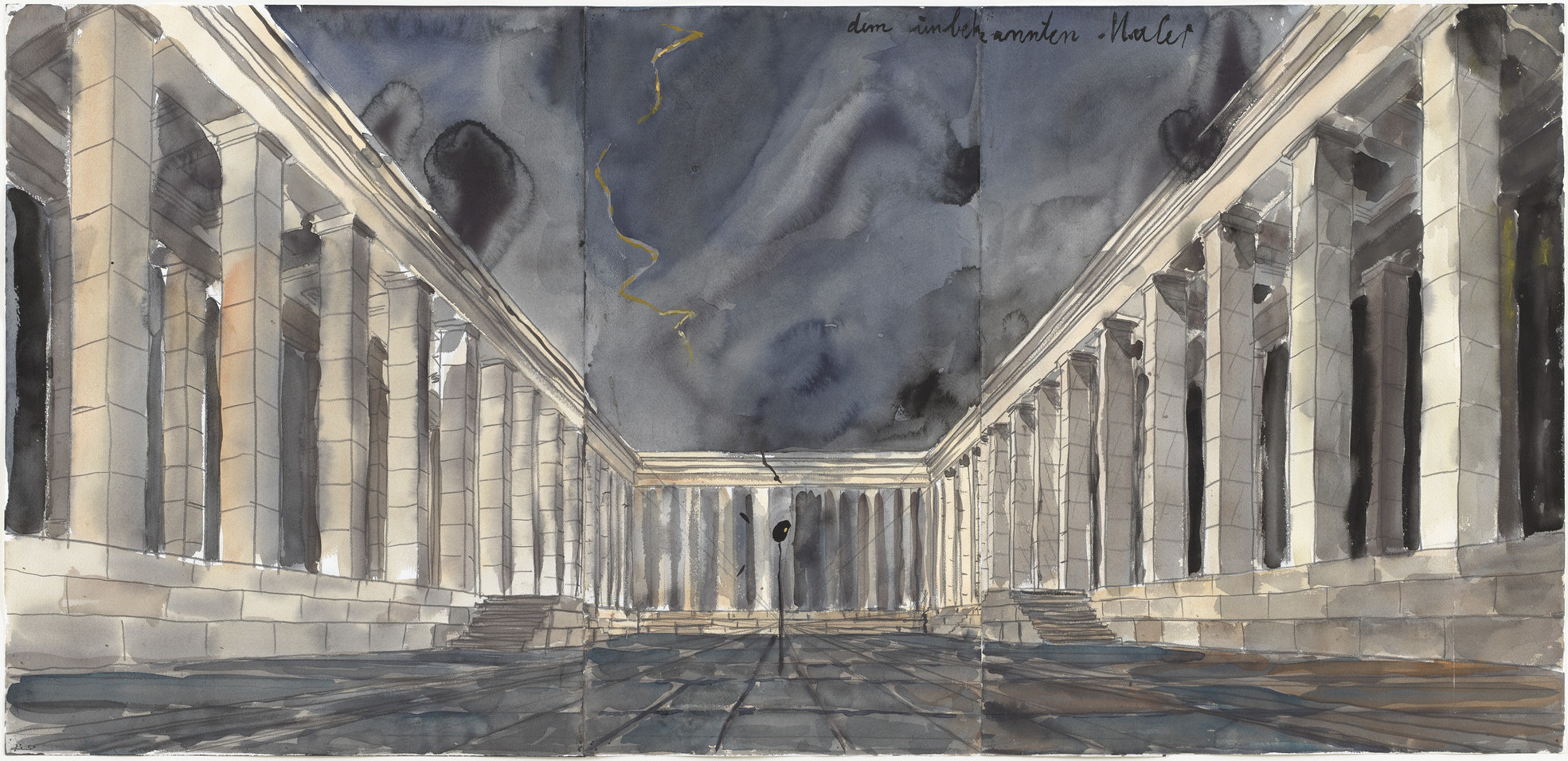Anselm Kiefer. To the Unknown Painter, (Dem unbekannten Maler) 1982.