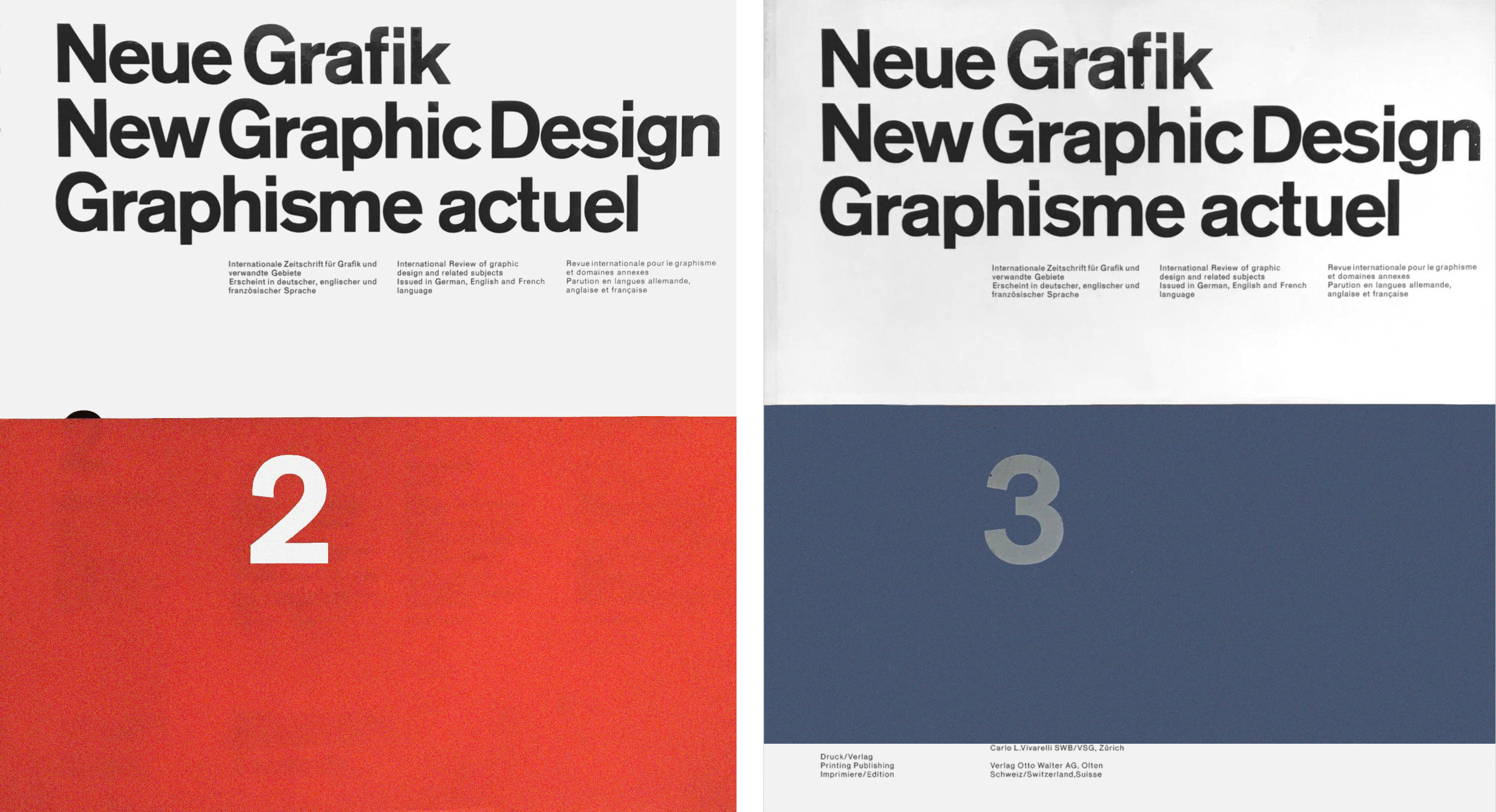 Neue Grafik / New Graphic Design / Graphisme actuel No.2 July 1959 – Neue Grafik / New Graphic Design / Graphisme actuel No.3 October 1959