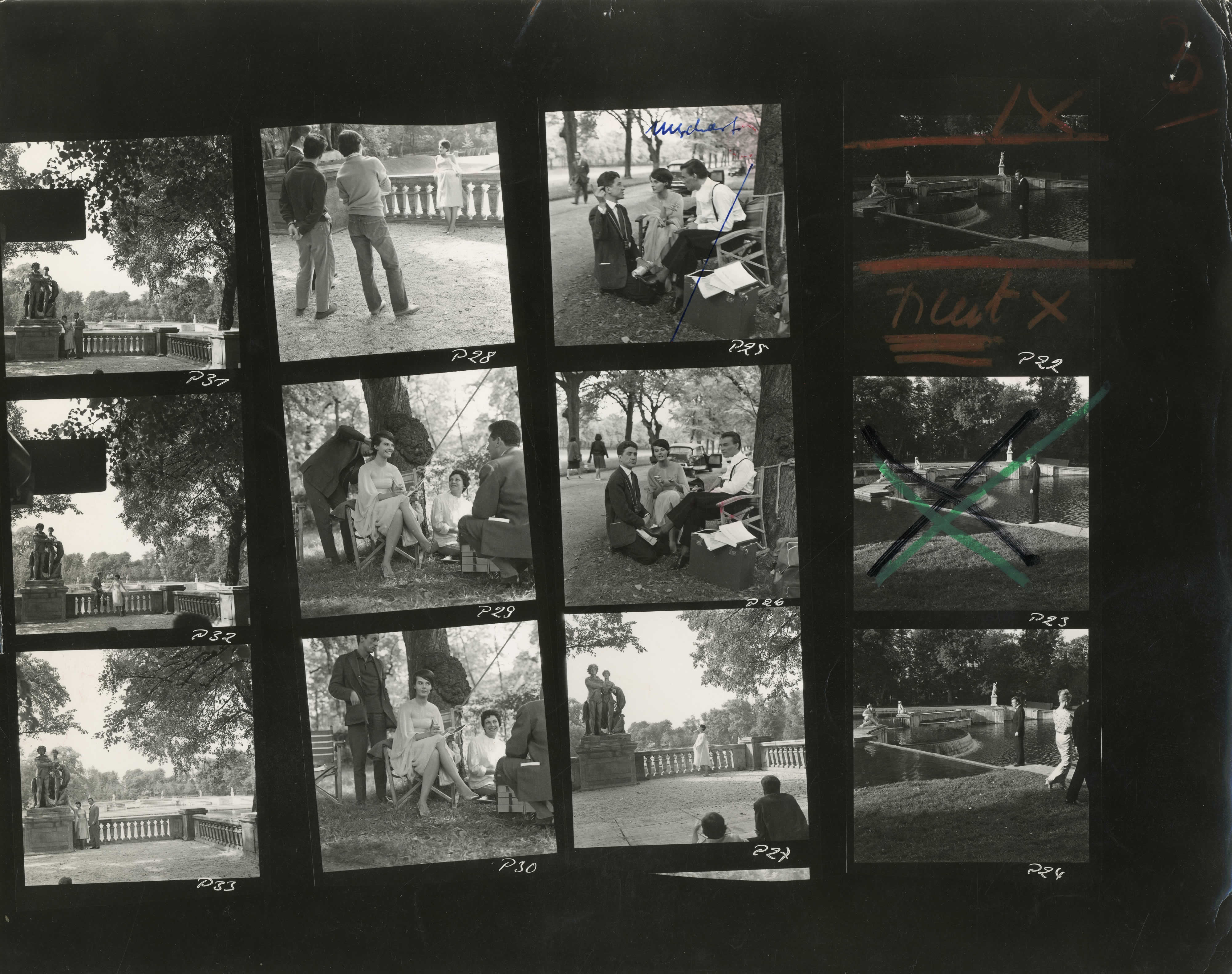 Last Year at Marienbad (1961), contact sheet.