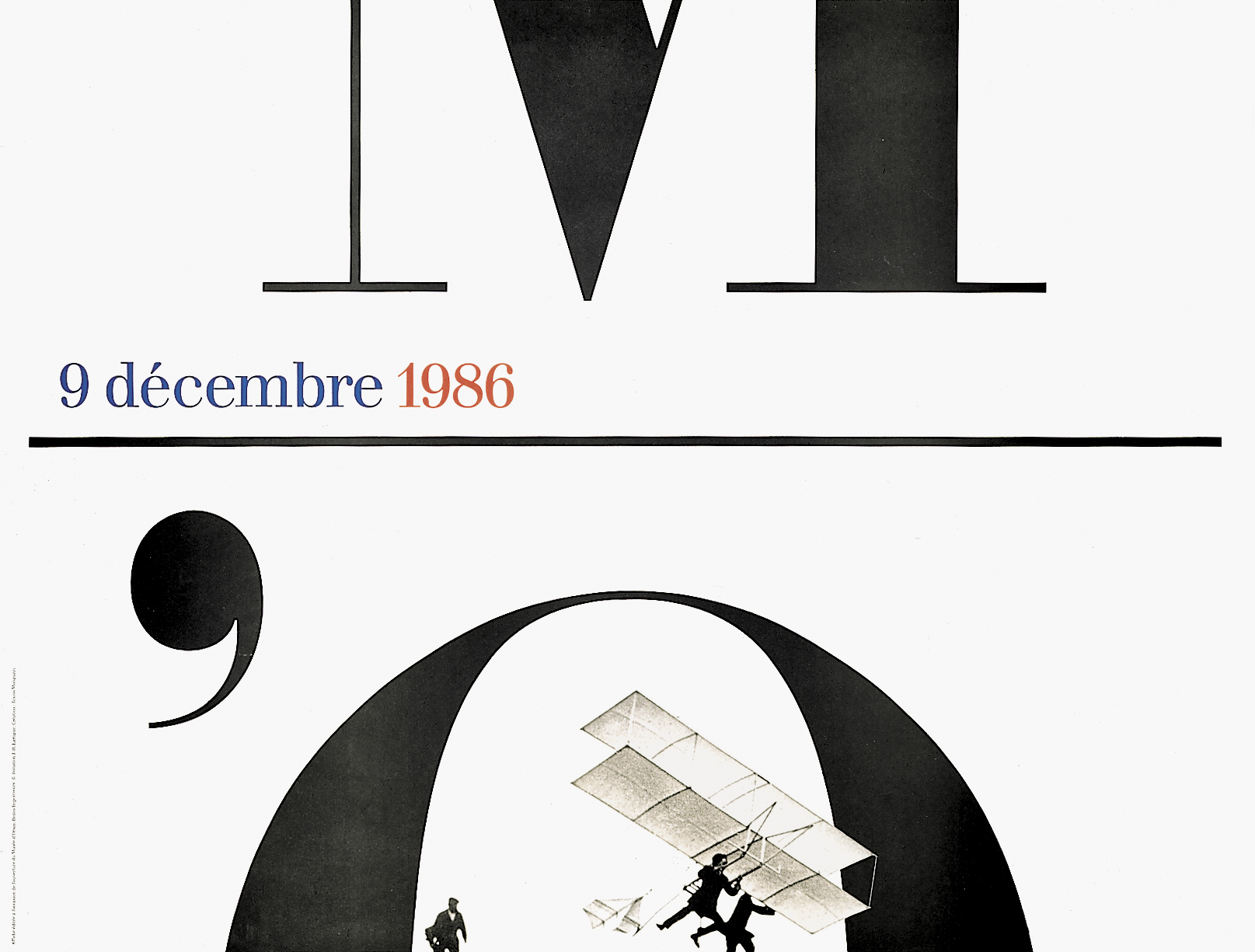 Bruno Monguzzi, Musée d’Orsay, Poster, 300 x 400 cm, 1986.