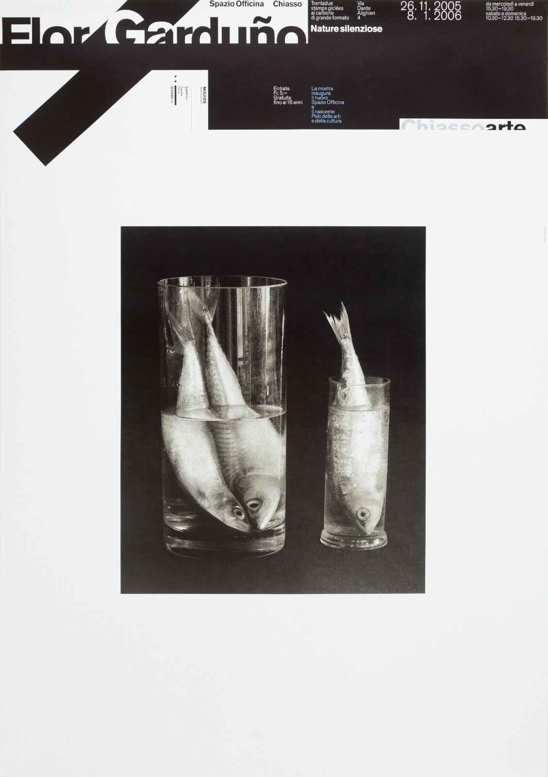 Bruno Monguzzi: Flor Garduño: Nature silenziose, Spazio Officina, Chiasso, 128 x 90 cm, 2005.