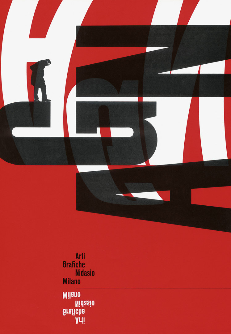 Bruno Monguzzi: Arti Grafiche Nidasio, Milano, 128 x 90 cm, 1965.