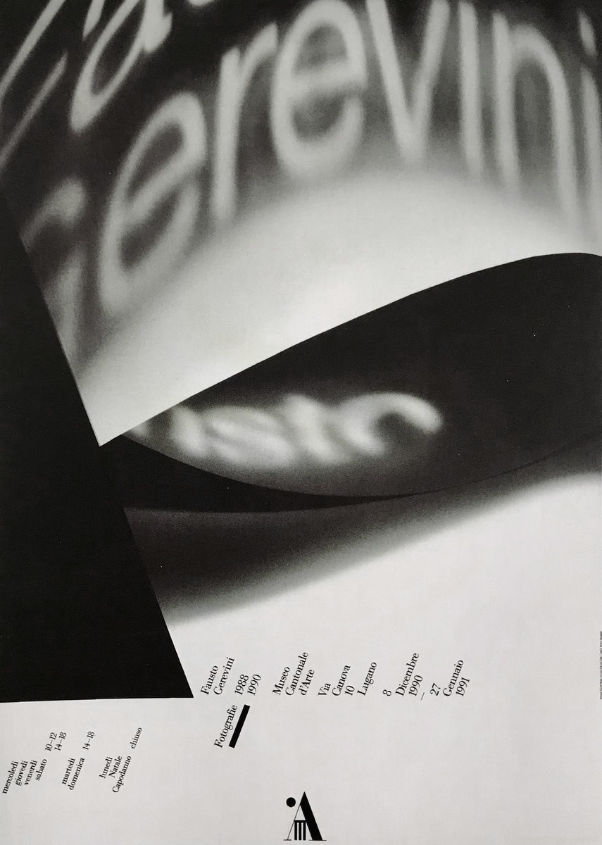 Bruno Monguzzi: Fausto Gerevini, Museo Cantonale d‘Arte, Lugano, 128 x 90 cm, 1990.