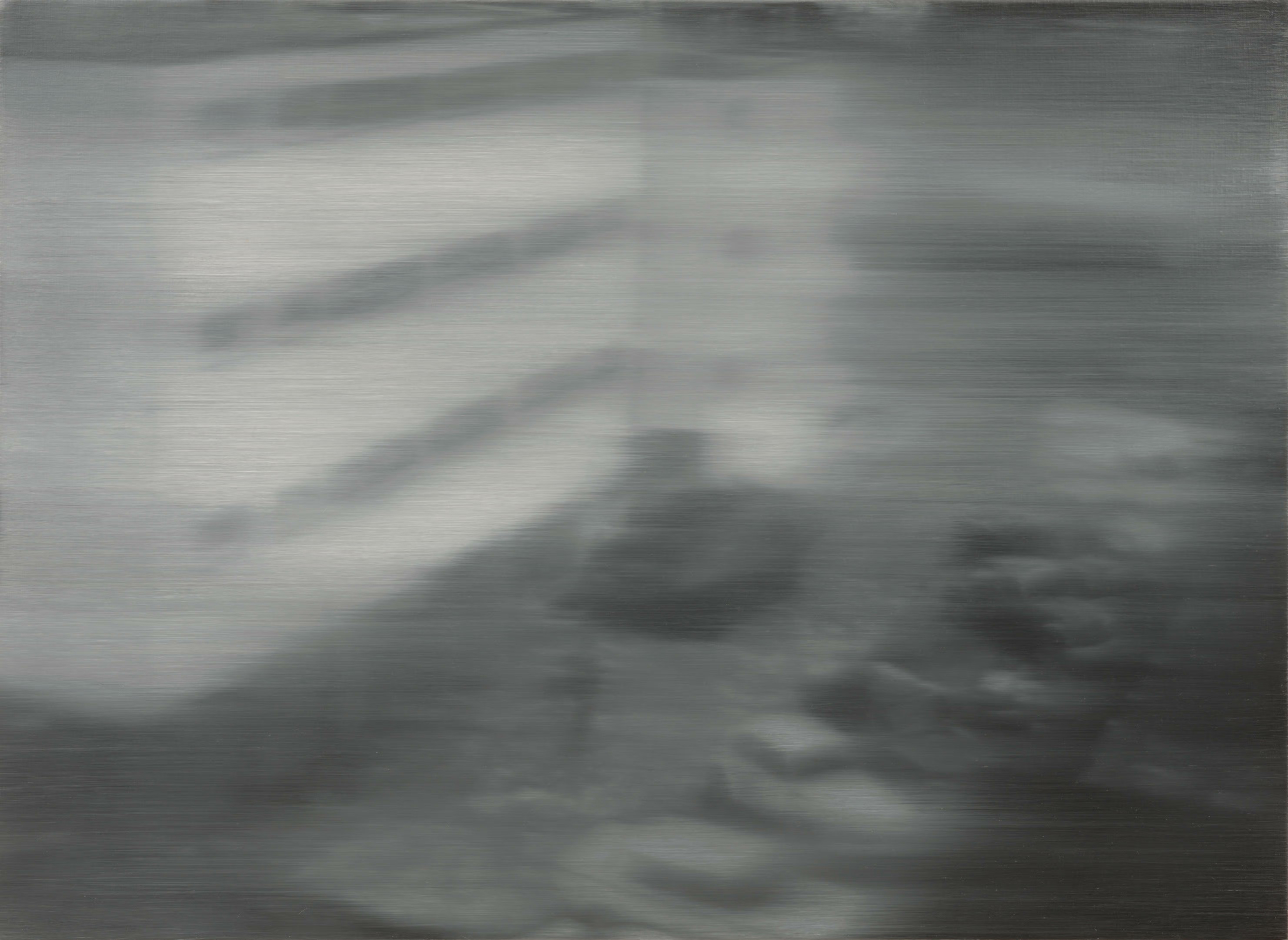 Gerhard Richter: Arrest 1 (Festnahme 1) – 92 cm ×  126 cm, oil on canvas, 1988.