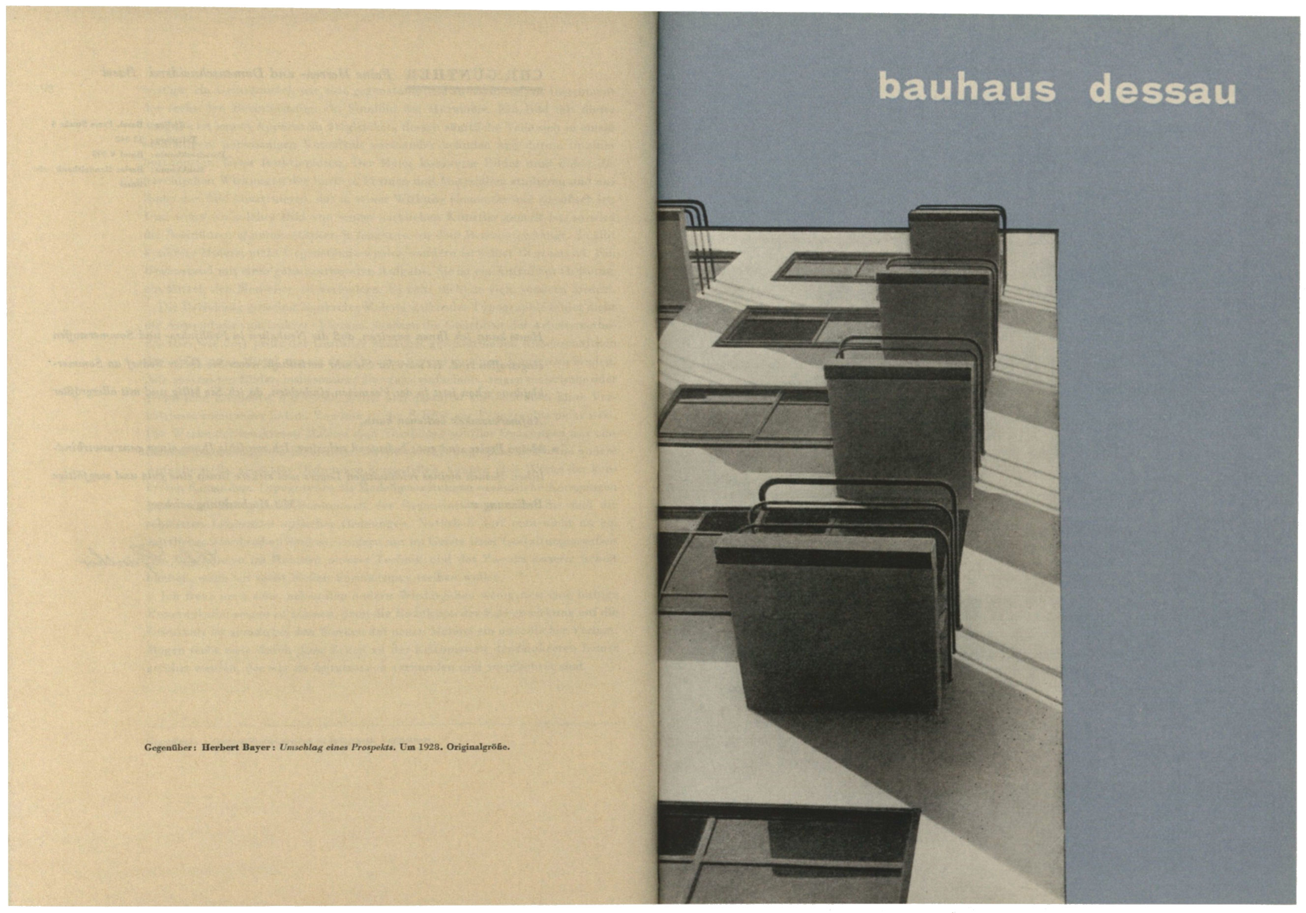Jan Tschichold. Internal spread of Typographische Gestaltung, Benno Schwabe & Co., Basel (1935)  