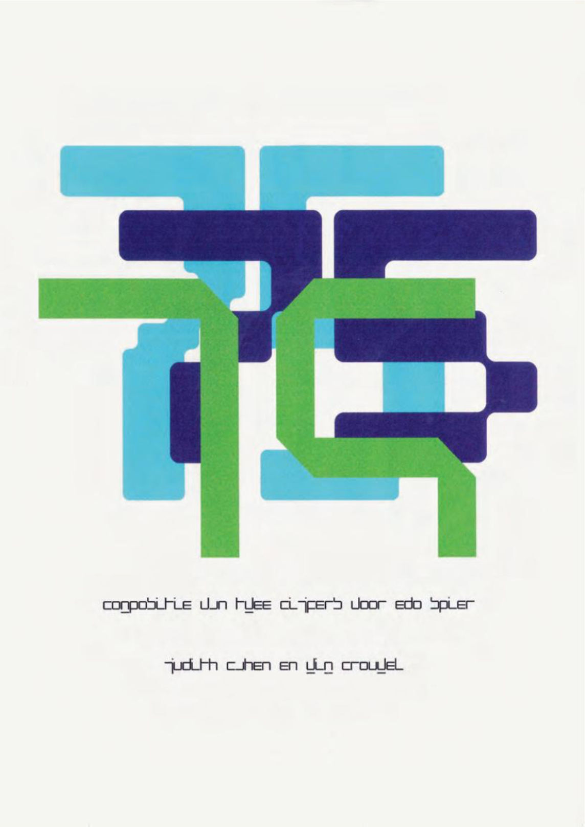 Wim Crouwel. Composition Edo Spier, 1975